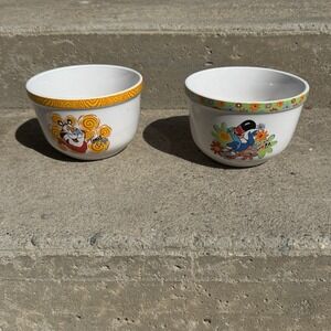Vintage 2002 KELLOGG Tony The Tiger & Toucan SamHouston Harvest Cereal Soup Bowl
